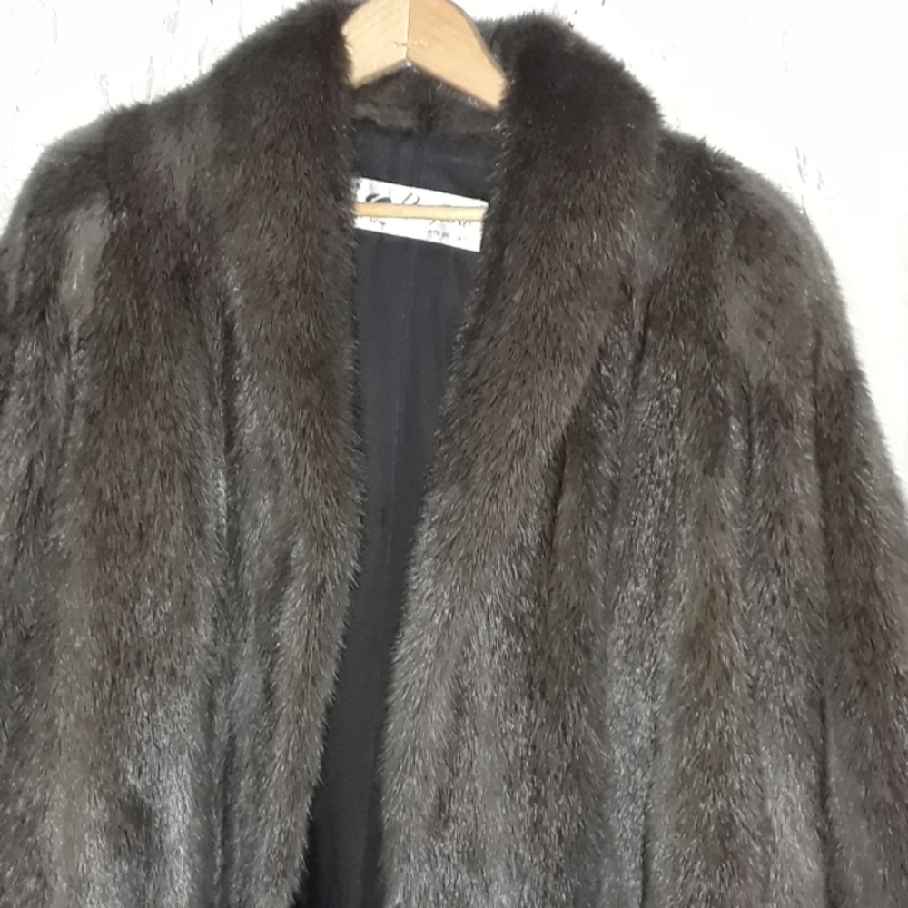 Mink car coat